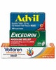 Voltaren 1.76 oz or larger, Advil, or Excedrin 36 ct or larger, Walgreens App Coupon
